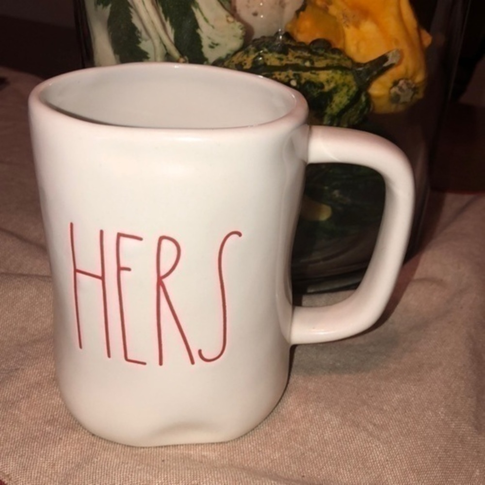 Rae Dunn HERS mug . Big letters in red